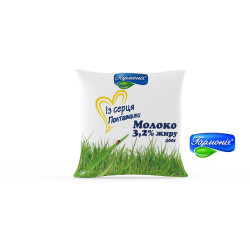 Молоко 3.2% плівка 0.4кг 7 діб, шт