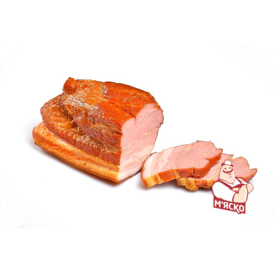 Грудинка копчена  в/у ц/в  (брусок)