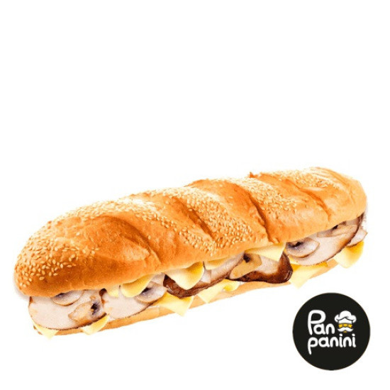 Багет Копчена курка з печерицями 220 г бн ТМ Pan panini