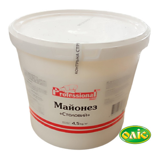Майонез "Cтоловий 67%" відро 4,5 кг ХоРеКа Pl