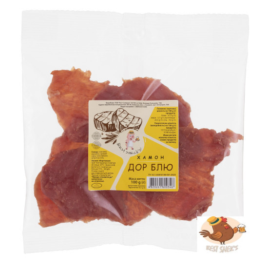 Хамон 100 г (Дор Блю) / 50 шт снеки ТМ Best sneck`s