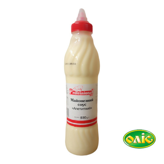Майонезний Соус "Апетитний 15%" пляшка ПЕТ 830 г / 12 шт ХоРеКа Pl