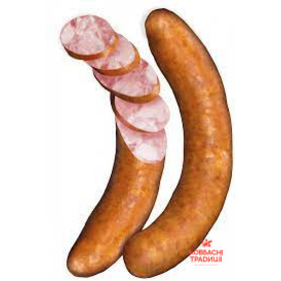 "Ковбаса Свиняча 0,2 кг нк ТМ Ковбасні традиції