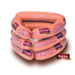 Сосиски молочні в/с в аміцел М/Газ