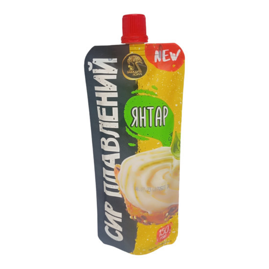 "Сир плавленний пастоподібний "Янтар" пс ТМ "Поляна смаку"150 г (д/п) / 15 шт Регал