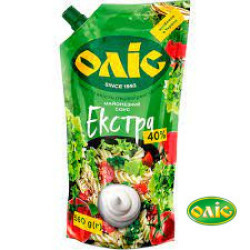 Майонезний Соус "Екстра" 40% дой-пак 560 г / 12 шт Оліс