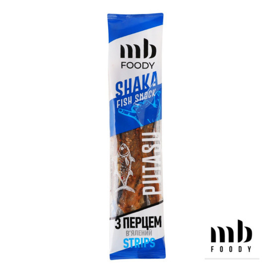 "Стріпси Путасу в`ялений з перцем 35 г/20 шт,TM MB Foody