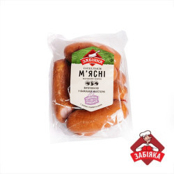 Сардельки М'ясні, 1с ПОРЦ  (в/у 0,3кг) ТМ "Забіяка"