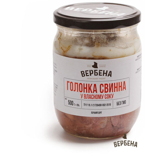 Консерва Голонка свинна у власному соку ТВІСТ 0,5 / 6 шт кт ТМ Вербена