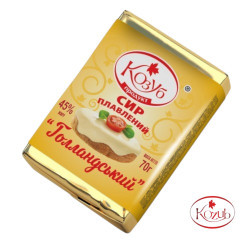 Сир плавлений "Голландський"  45%  70 г / 30 шт пс ТМ Козуб Регал