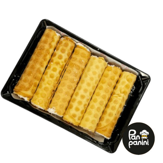 Вафельні трубочки "Рафаелло" блістер 240г (6шт/уп)  ТМ Pan panini