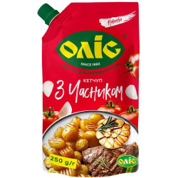 Кетчуп "З часником"  д/п 250г / 20 шт тг Оліс