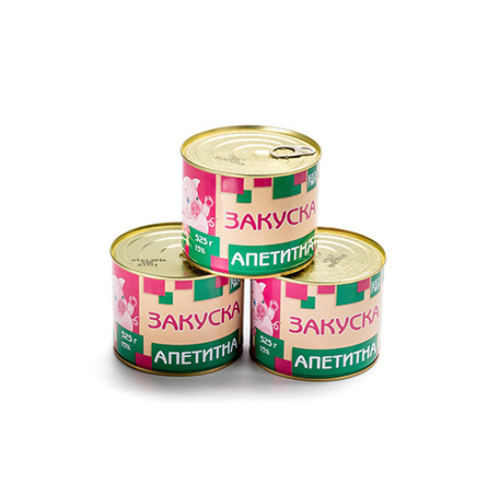 Консерва м'ясна "Закуска апетитна" 525г ТМ  П'ятачОк Тушонка