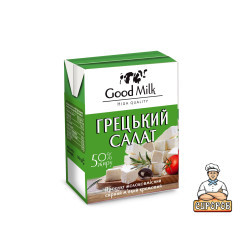 Продукт м'який  кремовий "Грецький салат" 50% 200г Tetra Pak Good Milk / 18 шт кфс ТМ "Вись" Регал