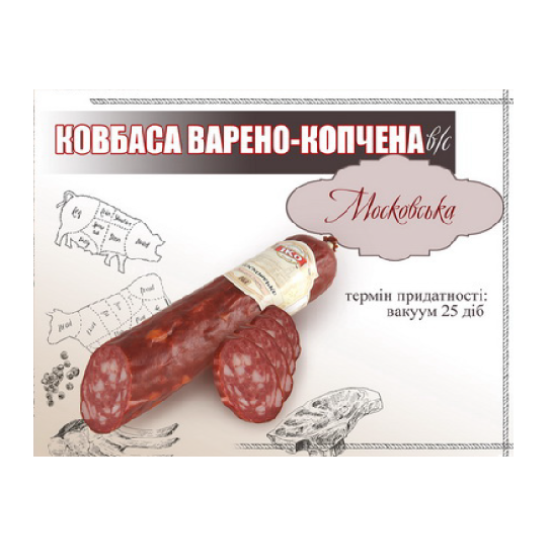 Ковбаса Московська   н/к в/с ТМ "ІКО ІФ"