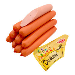 Сосиски ДИТЯЧІ варені в/с 0,5 кг ТМ Моя ковбаска