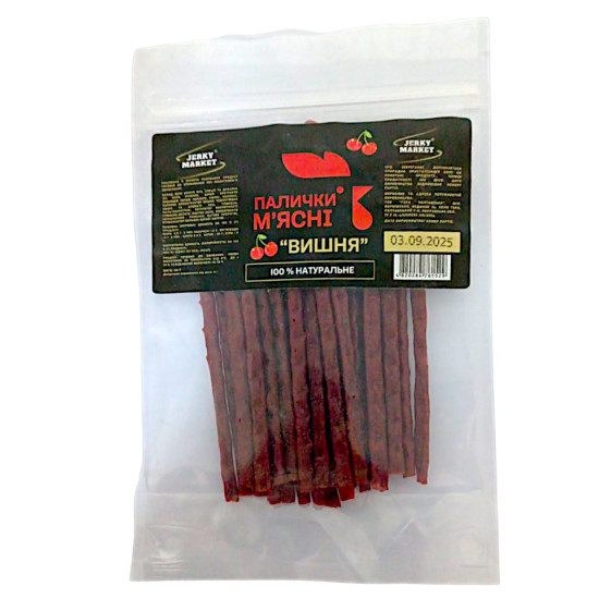 Мясна палочка Вишня 50 гр ТМ JERKY MARKET
