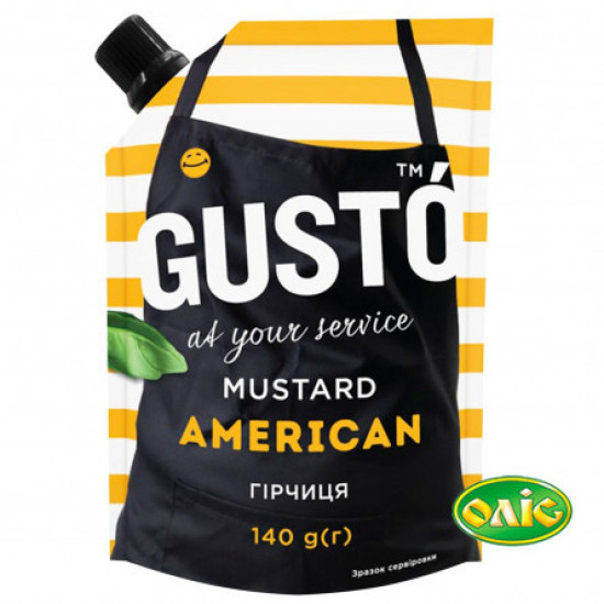 Гірчиця American д/п  140 г / 30 шт тг Gusto