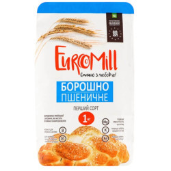 "Борошно пшеничне 1/г фас. 1 кг/10 шт. ТМ EuroMill
