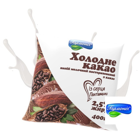 Холодне какао 2,5% 0,400кг плівка, шт