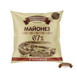 "Майонез "Столовий 67%" філ-пак  0,300 кг / 38 шт ТМ НУТ