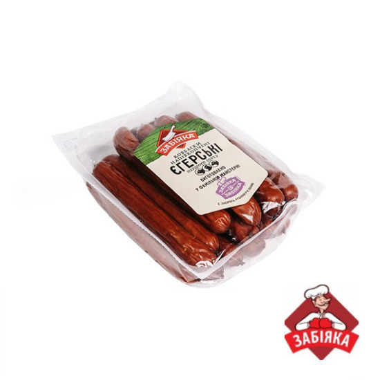 Ковбаски Єгерські н/к (газ 0,6 кг) ТМ "Забіяка"
