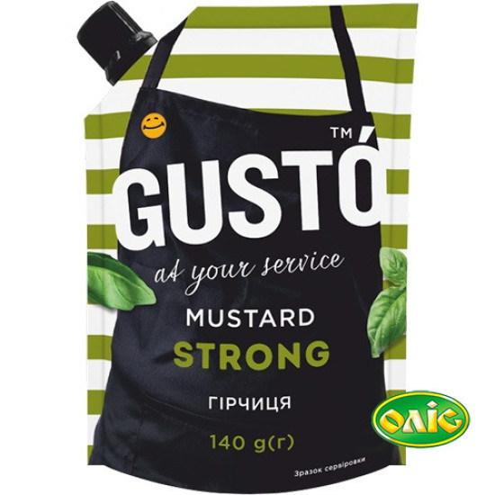 Гірчиця Strong д/п 140г Gusto