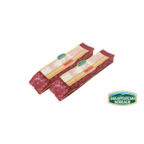 "Золотиста  с/к 1/с (прес.порц 0,25 кг) свк ТМ"Закарпатські ковбаси" Регал