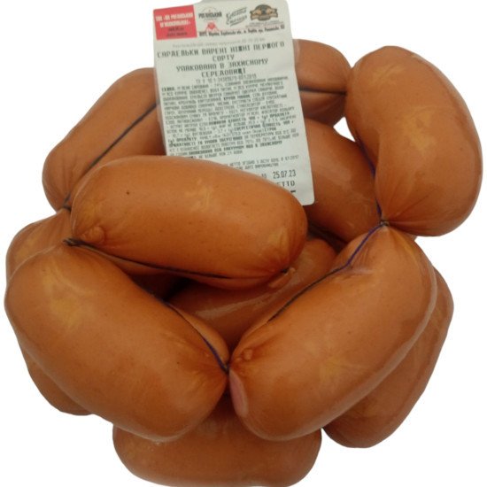 Сардельки Ніжні вар. 1/с (Газ) ТМ Роганський