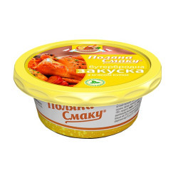 Закуска бутербродна з м'ясом курки 100 г / 24 шт ТМ "Поляна смаку" Регал